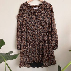 MANGO CHICAGO V-neck ruffle dress